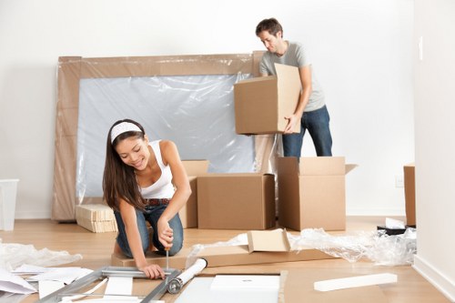Safe loading of boxes and furniture into a removal truck