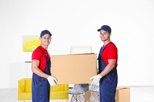 Professional movers handling apartment access in Bayswater