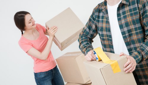 Man with van moving household furniture in Bayswater