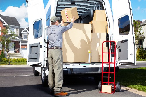 Boxes and furniture being prepared for a Bayswater home move