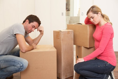 Bayswater house movers handling boxes and furniture at a residential property